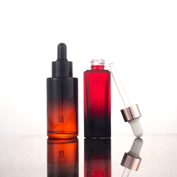 Black red 30ml 40ml glass dropper bottle - Image 2
