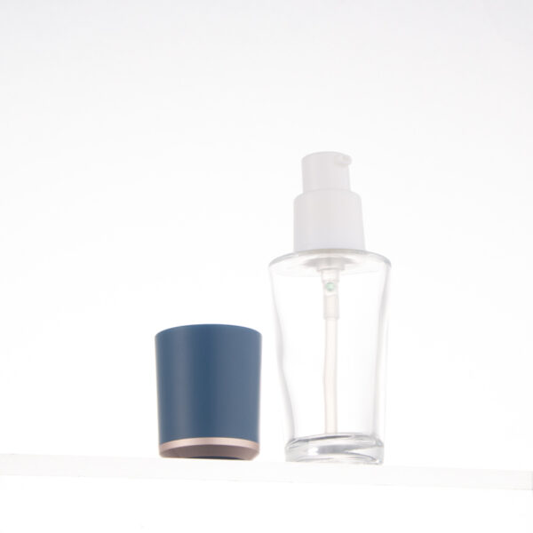 Fancy Skincare Face Cream Cosmetics Packaging 30ml Toner Serum Lotion Pump Glass Bottle - Image 3