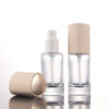 30ml 1oz triangle glass cream lotion toner spray pump bottle - Image 2