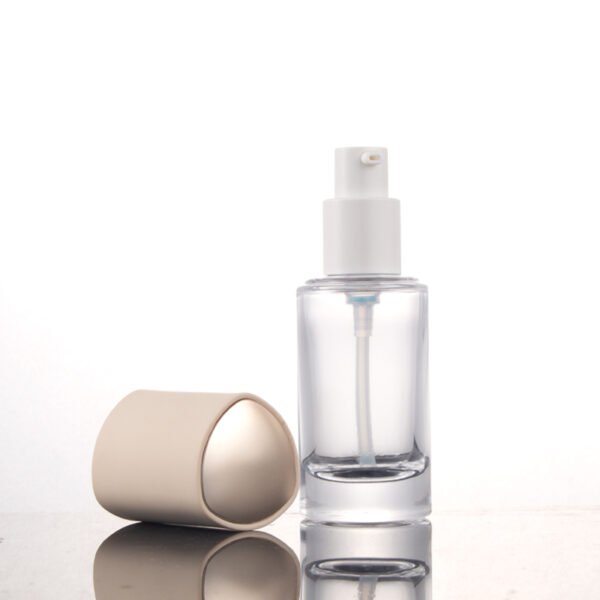 30ml 1oz triangle glass cream lotion toner spray pump bottle - Image 3