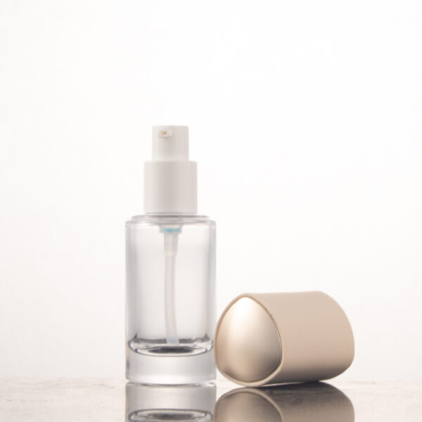 30ml 1oz triangle glass cream lotion toner spray pump bottle - Image 4