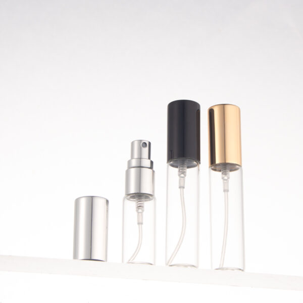 Small portable fancy 5ml 10ml tubular glass perfume bottles with sprayer - Image 2