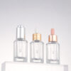 Luxury 30ml hexagon cosmetics serum oil glass dropper bottle - Image 3