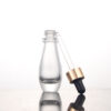 15ml 30ml luxury Cosmetic packaging unique hair essential oil glass frosted face serum dropper bottles - Image 4