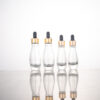 15ml 30ml luxury Cosmetic packaging unique hair essential oil glass frosted face serum dropper bottles