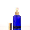 Blue slanted shoulder skin care cosmetics glass bottle 30ml 60ml 100ml cream bottle - Image 3