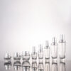 Personal Care Cosmetic Packaging Silver Oblique Shoulder Glass Cream Jar OEM