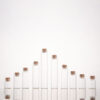 22mm Diameter mini 5ml 7ml 15ml 18ml 20ml 25ml 30ml glass tubes clear glass match storage jar with cork stopper