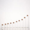 22mm Diameter mini 5ml 7ml 15ml 18ml 20ml 25ml 30ml glass tubes clear glass match storage jar with cork stopper - Image 2