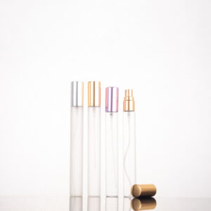 Portable Refillable 15ml 20ml Round Frosted Transparent Perfume Sprayer Tube