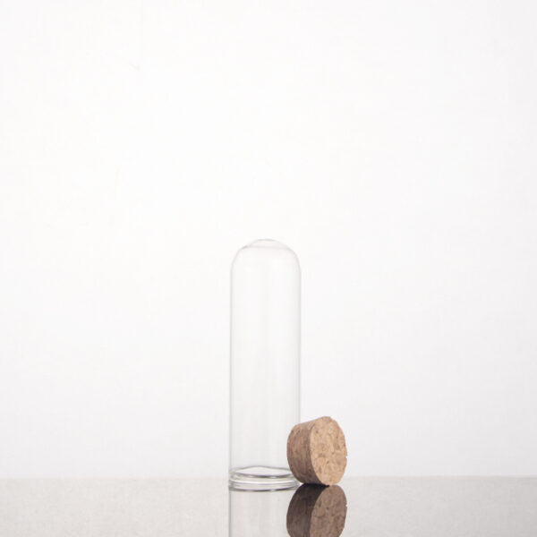 Mini Glass Tube Bell Jar Display Case Dome Decoration Glass Vial With Cork Stopper - Image 3
