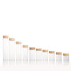 47MM Diameter Glass Tube Bottle Large Capacity Glass Storage Jar Food Beverage Vials with Bamboo Screw Cap - Image 3