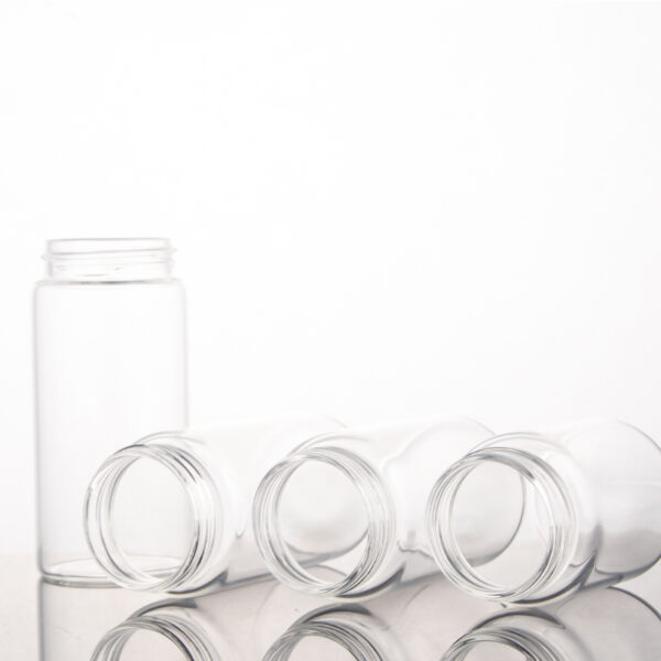 47MM Diameter Glass Tube Bottle Large Capacity Glass Storage Jar Food Beverage Vials with Bamboo Screw Cap - Image 4